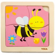VIGA puzzle méhecskés 4db-os 4231A