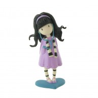 Comansi Gorjuss játék figura lila ruhában 90114