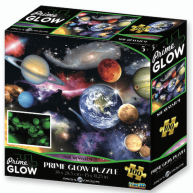 Naprendszer neon világító puzzle 100 darabos