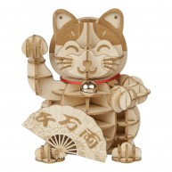 Rolife 3D fa puzzle modell Plutus a szerencsét hozó macska