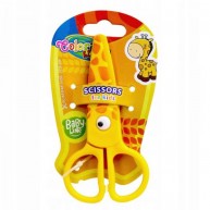 Zsiráf biztonsági műanyag gyerek olló - Colorino