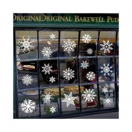 Karácsonyi öntapadós ablak matrica - Hópehely
